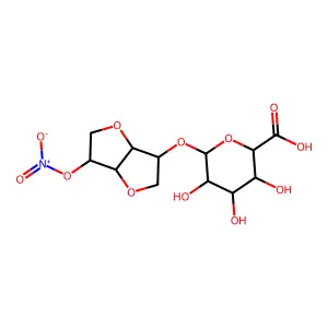 Isosorbide-5-mononitrate-2-glucuronide structure
