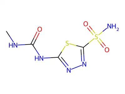 3-Methyl-1-(5-sulfamoyl-1,3,4-thiadiazol-2-yl)urea structure