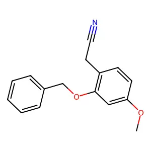 (2-(苄氧基)-4-甲氧基苯基)乙腈 structure