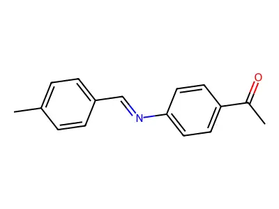 1-[4-[[(4-Methylphenyl)methylene]amino]phenyl]ethanone structure