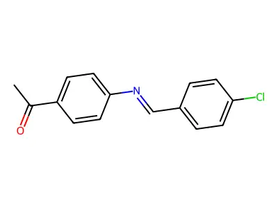 4'-(4-Chlorobenzylideneamino)acetophenone structure