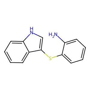 2-((1H-indol-3-yl)thio)aniline structure