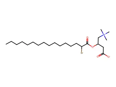 2-Bromopalmitoylcarnitine structure