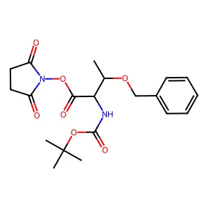 2,5-Dioxopyrrolidin-1-yl O-benzyl-N-(tert-butoxycarbonyl)threoninate structure