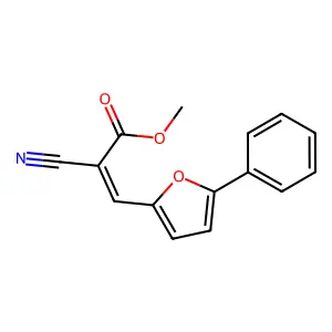 (E)-methyl 2-cyano-3-(5-phenylfuran-2-yl)acrylate structure
