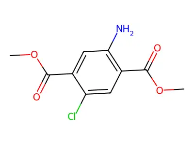 Dimethyl 2-amino-5-chloroterephthalate structure