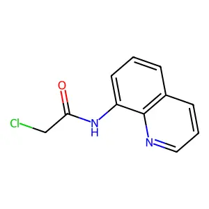 N1-(8-quinolyl)-2-chloroacetamide structure