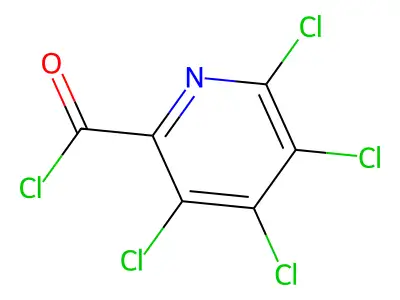 3,4,5,6-Tetrachloropicolinoyl chloride structure