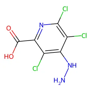 3,5,6-Trichloro-4-hydrazinylpyridine-2-carboxylic acid structure