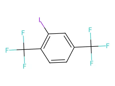 2-Iodo-1,4-bis(trifluoromethyl)benzene structure