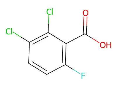 2,3-Dichloro-6-fluorobenzoic acid structure