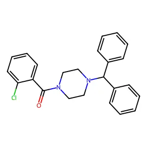 (4-Benzhydrylpiperazin-1-yl)-(2-chlorophenyl)methanone structure