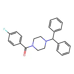 1-Benzhydryl-4-(4-fluorobenzoyl)piperazine structure