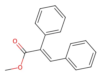 Methyl 2,3-diphenylprop-2-enoate structure