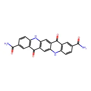 5,7,12,14-Tetrahydro-7,14-dioxoquino[2,3-b]acridine-2,9-dicarboxamide structure