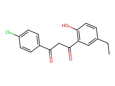 1-(4-Chlorophenyl)-3-(5-ethyl-2-hydroxyphenyl)propane-1,3-dione structure