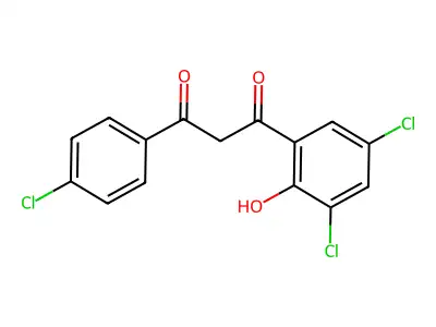 1-(3,5-Dichloro-2-hydroxyphenyl)-3-(4-chlorophenyl)propane-1,3-dione structure