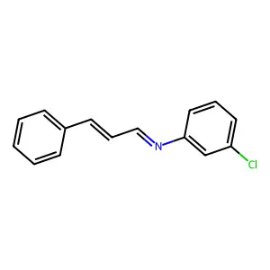 N-(3-Chlorophenyl)-3-phenyl-prop-2-EN-1-imine structure