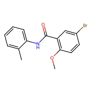 5-bromo-2-methoxy-N-(2-methylphenyl)benzamide structure