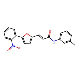 (E)-3-(5-(2-nitrophenyl)furan-2-yl)-N-(m-tolyl)acrylamide structure