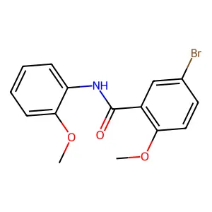 5-溴-2-甲氧基-N-(2-甲氧基苯基)苯甲酰胺 structure