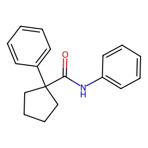 N,1-diphenylcyclopentane-1-carboxamide structure