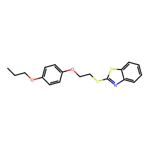 2-[2-(4-Propoxyphenoxy)ethylsulfanyl]-1,3-benzothiazole structure