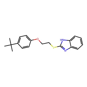 2-[2-(4-tert-butylphenoxy)ethylsulfanyl]-1H-benzimidazole structure