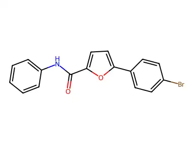 5-(4-bromophenyl)-N-phenylfuran-2-carboxamide structure