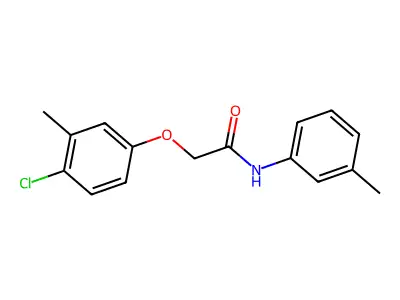 2-(4-chloro-3-methylphenoxy)-N-(3-methylphenyl)acetamide structure