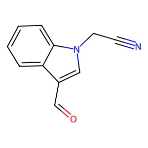 (3-甲酰基-1H-吲哚-1-基)乙腈 structure