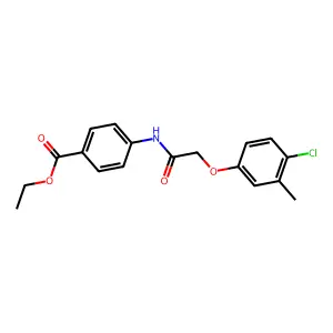 Ethyl 4-{[(4-chloro-3-methylphenoxy)acetyl]amino}benzoate structure