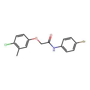 N-(4-bromophenyl)-2-(4-chloro-3-methylphenoxy)acetamide structure