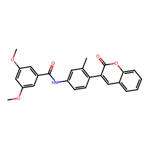 3,5-dimethoxy-N-[3-methyl-4-(2-oxochromen-3-yl)phenyl]benzamide structure