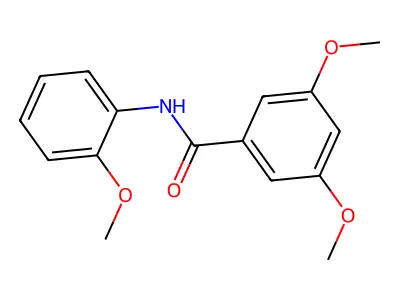 3,5-dimethoxy-N-(2-methoxyphenyl)benzamide structure