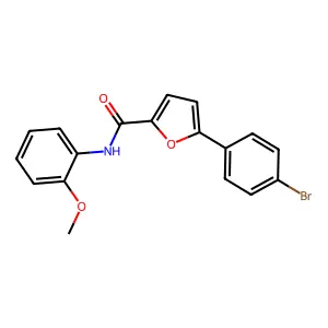 5-(4-bromophenyl)-N-(2-methoxyphenyl)-2-furamide structure
