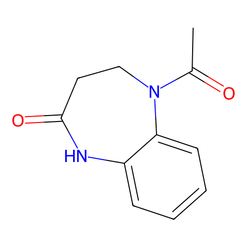 5-Acetyl-2,3,4,5-tetrahydro-1H-1,5-benzodiazepin-2-one structure