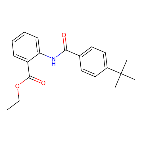 Ethyl 2-[(4-tert-butylbenzoyl)amino]benzoate structure