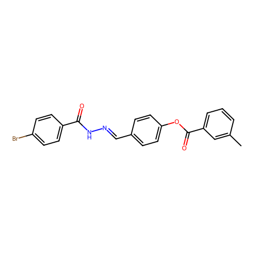 [4-[[(4-Bromobenzoyl)hydrazinylidene]methyl]phenyl] 3-methylbenzoate structure
