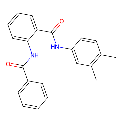 2-benzamido-N-(3,4-dimethylphenyl)benzamide structure