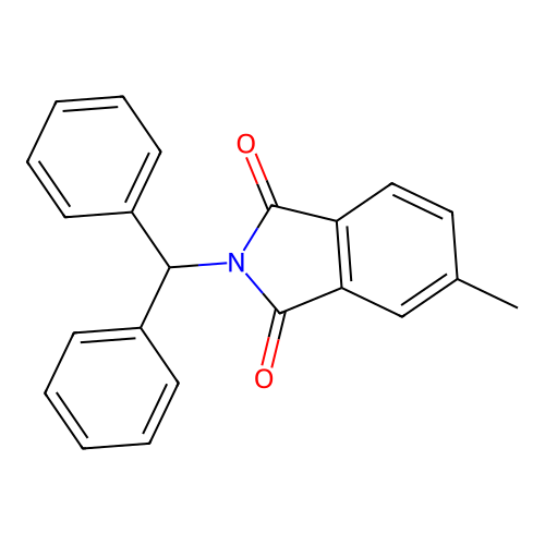 2-Benzhydryl-5-methylisoindole-1,3-dione structure