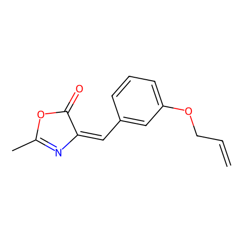 2-Methyl-4-[(3-prop-2-enoxyphenyl)methylidene]-1,3-oxazol-5-one structure