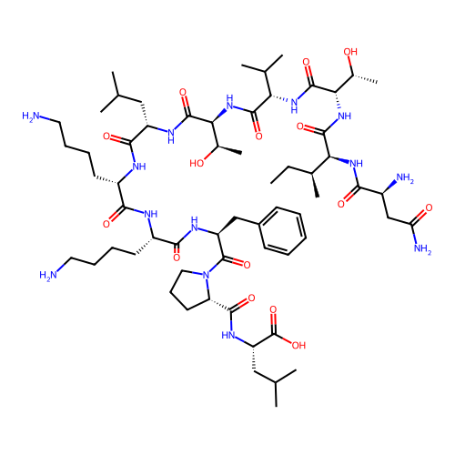 H-Asn-Ile-Thr-Val-Thr-Leu-Lys-Lys-Phe-Pro-Leu-OH structure