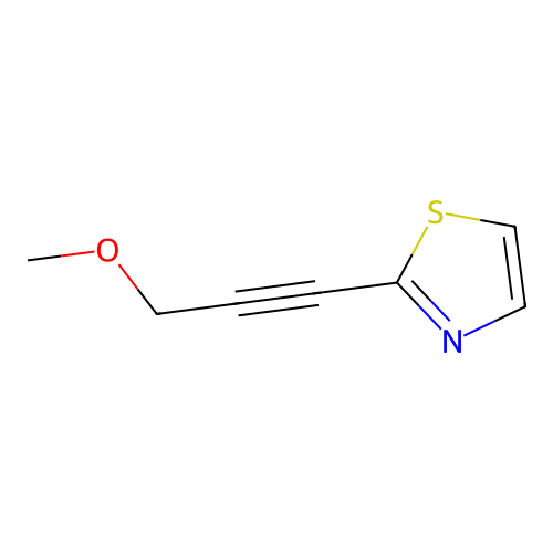 2-(3-Methoxyprop-1-YN-1-YL)-1,3-thiazole structure