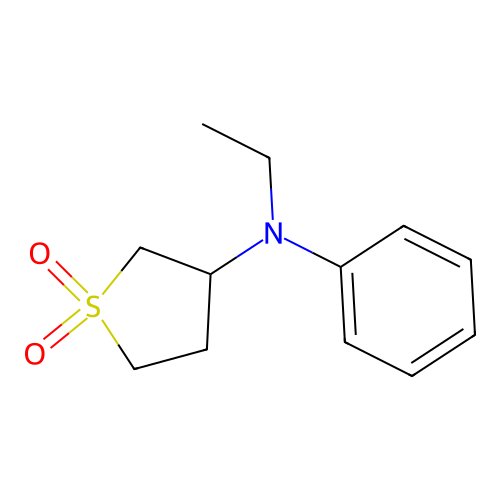 3-(Ethylphenylamino)thiolane-1,1-dione structure