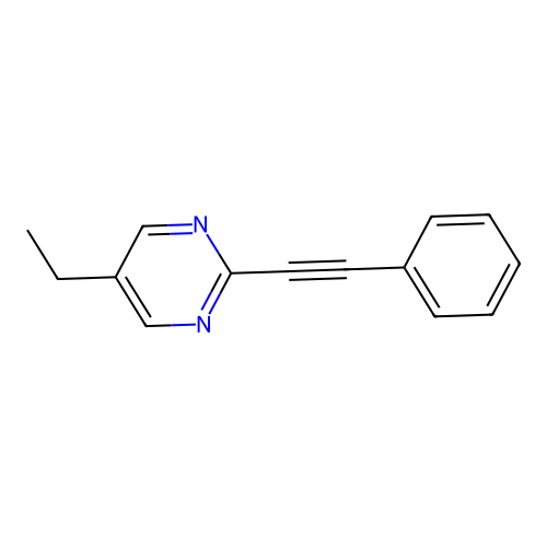 5-Ethyl-2-(phenylethynyl)pyrimidine structure