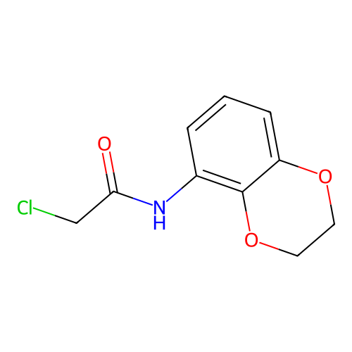 2-chloro-N-(2,3-dihydro-1,4-benzodioxin-5-yl)acetamide structure