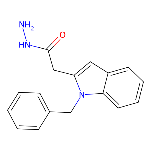 2-(1-benzyl-1H-indol-2-yl)acetohydrazide structure