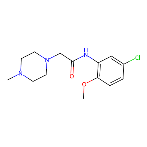 N-(5-chloro-2-methoxyphenyl)-2-(4-methylpiperazin-1-yl)acetamide structure