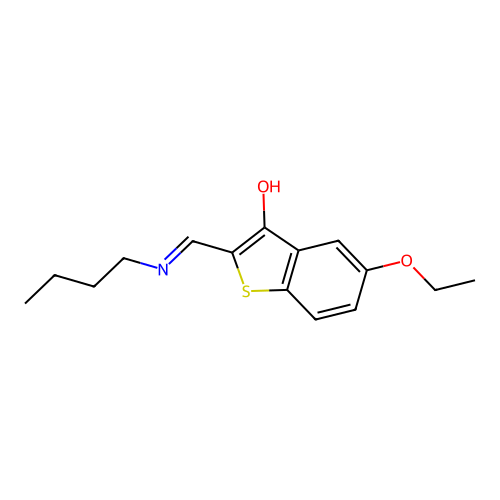 2-[(butylamino)methylene]-5-ethoxy-1-benzothiophen-3(2H)-one structure